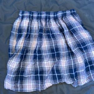 Plaid school girl skirt
